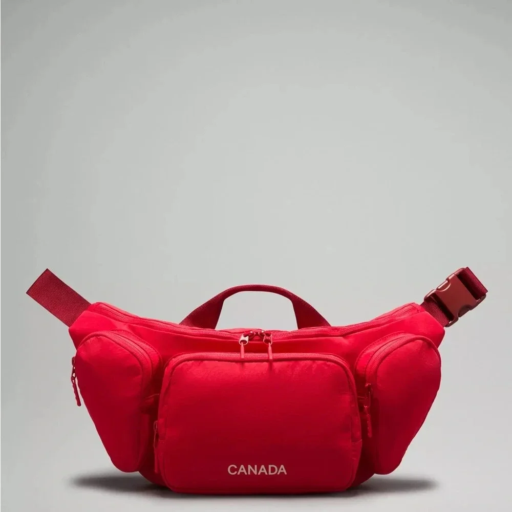 🆕🇨🇦 Lululemon Team Canada Olympic Utility Crossbody Bag 6.5L - Spicy Red